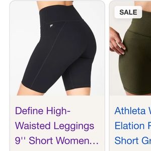 Fabletics cycling shorts